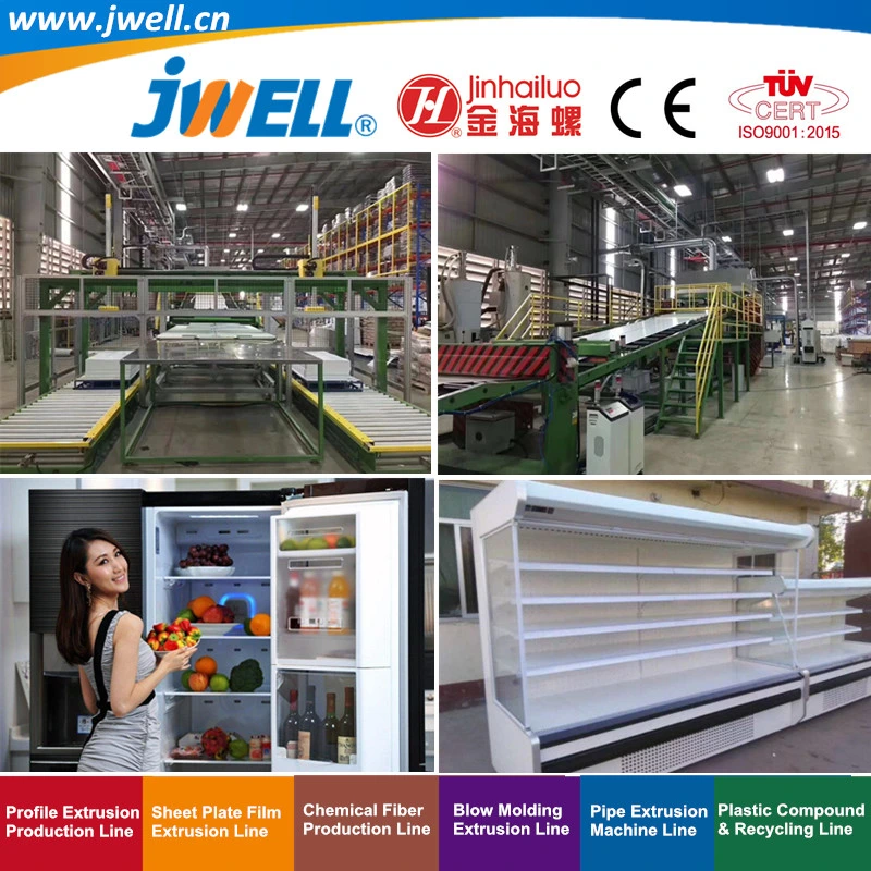 Jwell- GPP Single|junta de plástico reciclado multicapa agrícola que la máquina para extrusión de la puerta de refrigerador y el interior de la Vesícula Biliar cajones|Dispensador de agua