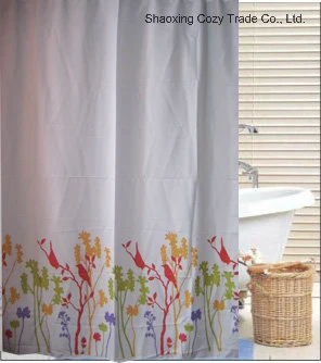 Bulk Sale to Walmart, Cheap Price with Good Quality 100%Polyester Shower Curtain