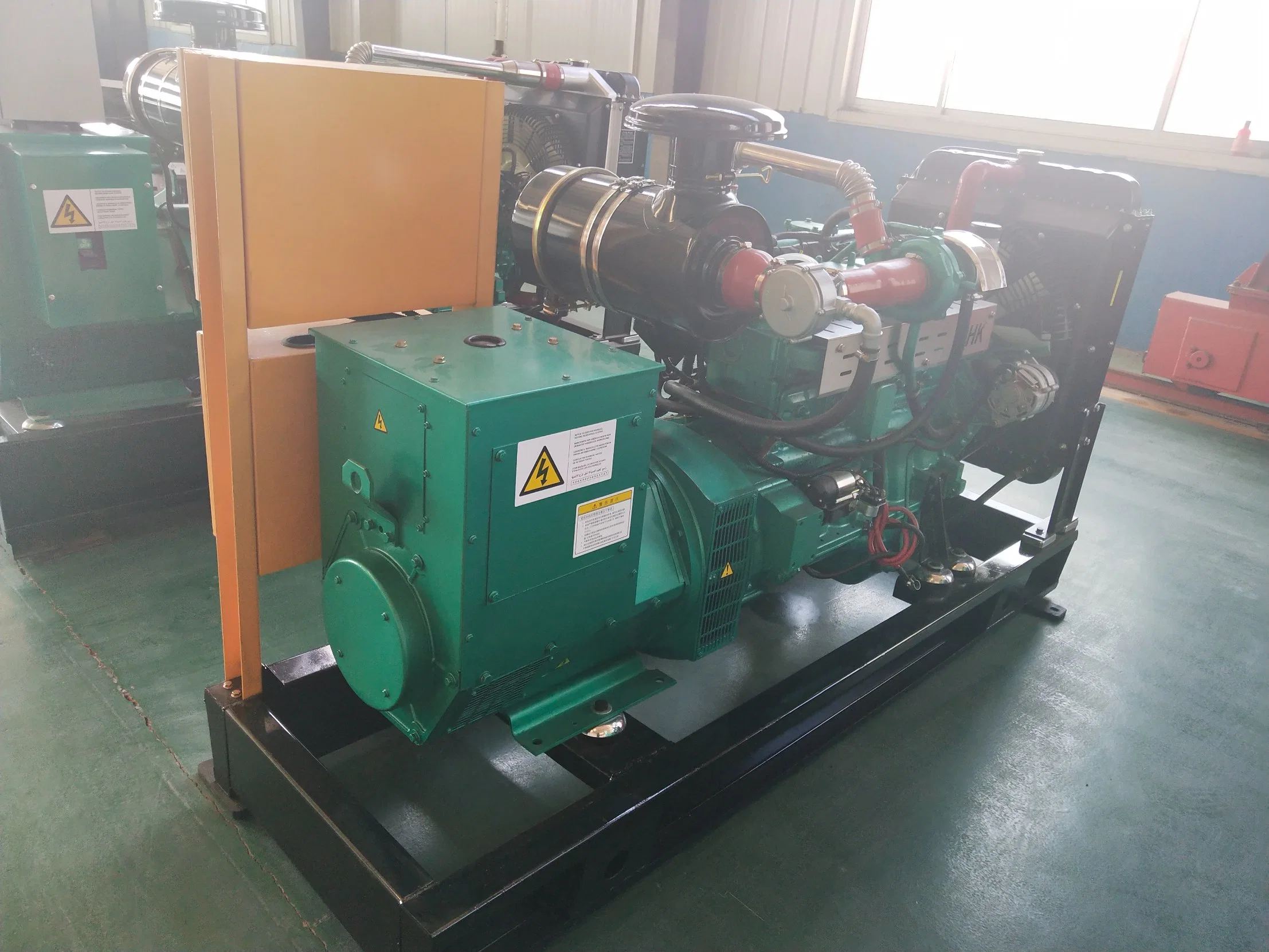 20kW 45kW 50kW a 300kW 150kVA 200kVA silencioso generador de gas natural GNC de biogás LNG con motor de gas Cummins, Volvo, Weichai, Yuchai, Ricardo