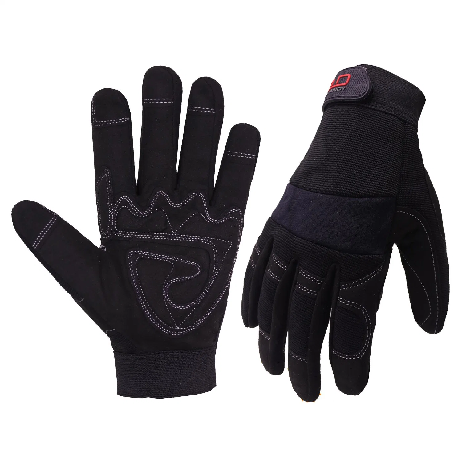 Prisafety Gants de protection confortables et dextres pour mécaniciens, anti-abrasion, gants de sécurité pour hommes.