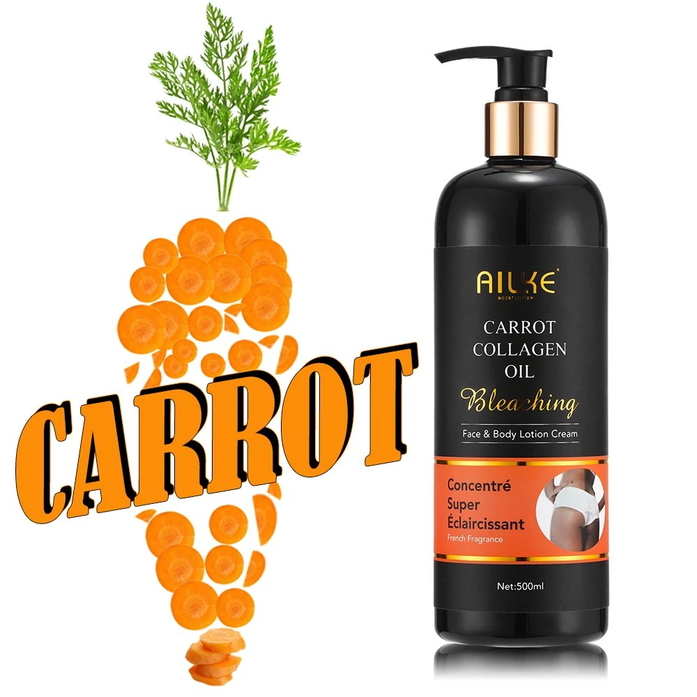 Wholesale Collagen Carrot Oil Skincare Whitening Body Cream Vitamin E Body Lotion Whitening