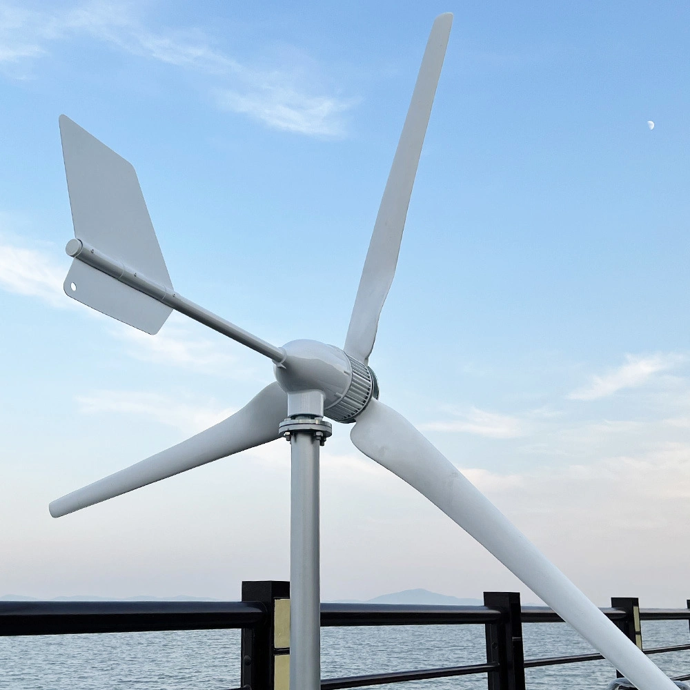 Smaraad 1,5kw 2kw 48V Wind Power Horizontale Nylon-Faserblätter Windturbine für kleine Wohnhäuser