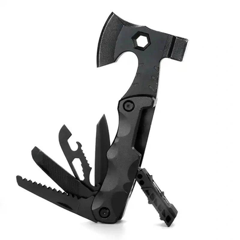 Neu Ankunft Faltung Camping Multifunktionale Multi Tool Hammer mit Licht