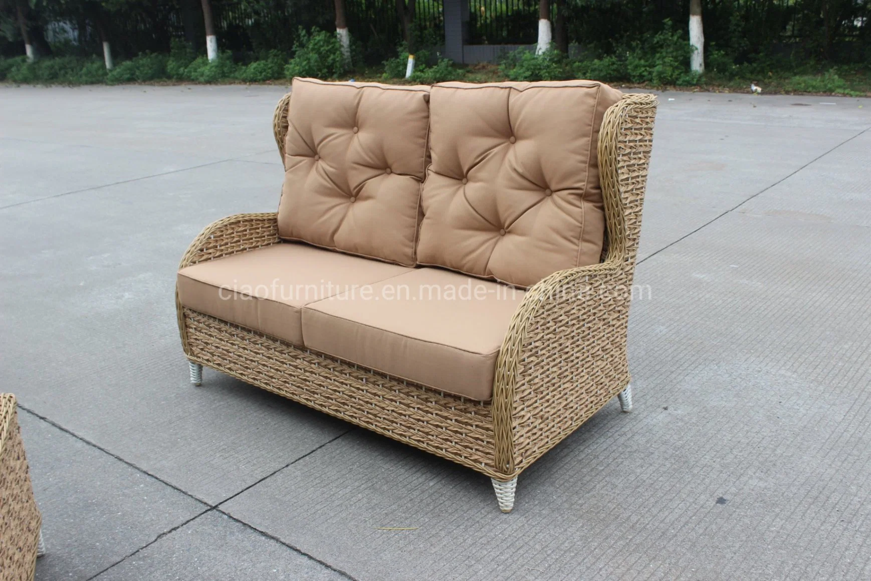 4PCS Beautiful Leisure Garden Hotel Rattan Sofa Set Outdoor Furniture