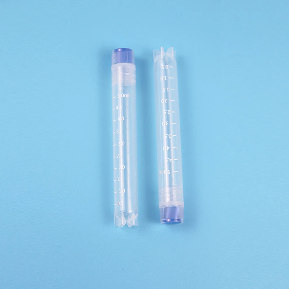 1ml, 1,8ml, 5ml Medical φ 20× 58mm suministros de laboratorio tubo criogénico bomba de pulverización nasal Cryotube