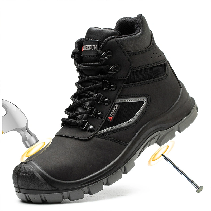Zapatos de acero con puntera para hombre impermeable Zapatos de seguridad sin cordones transpirables Confort Zapatos de construcción e industriales ligeros Zapatos de seguridad para soldadura indestructibles