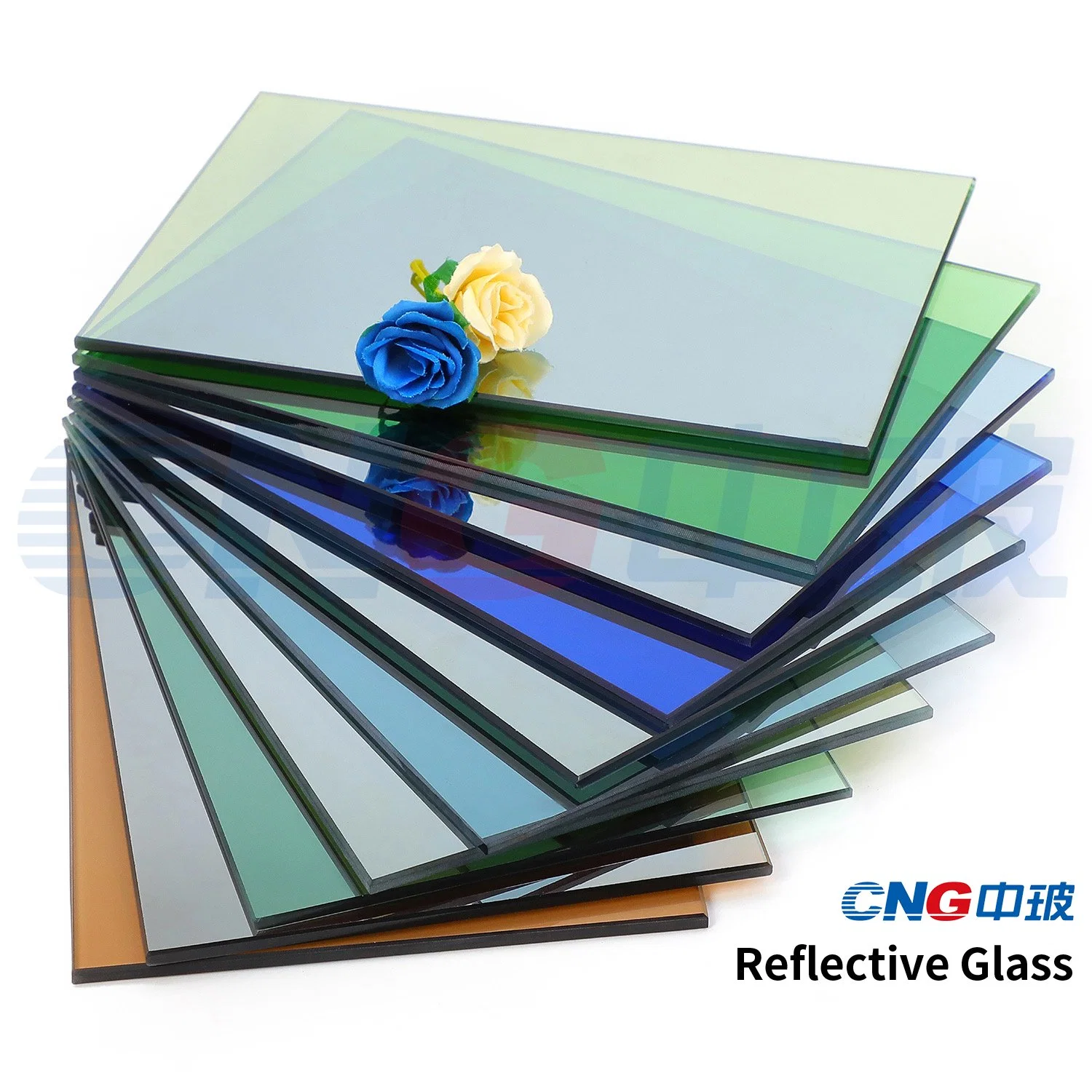 5mm Tinted Float Glass with Green, Blue, Grey, Bronze, Clear Colors