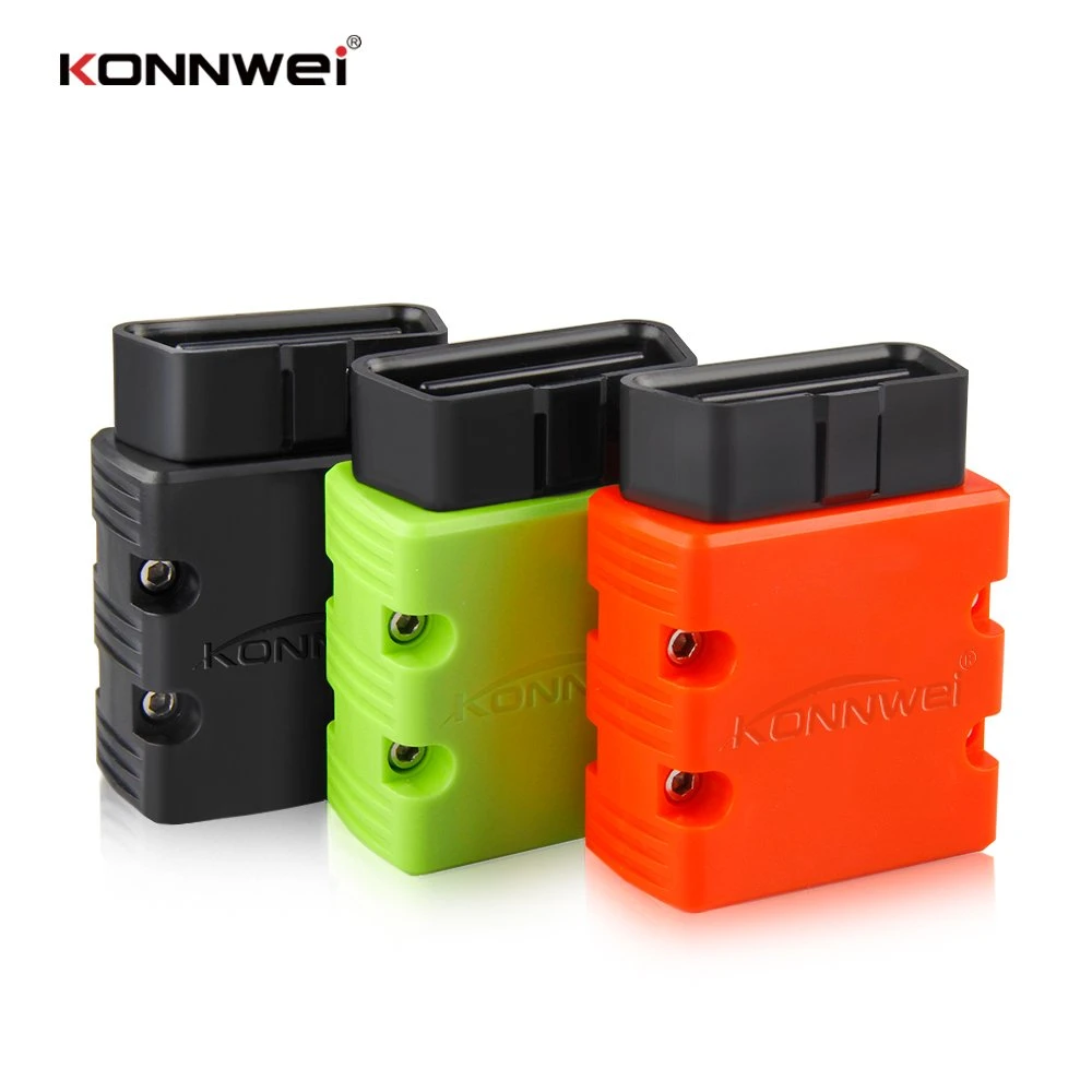 Konnwei Kw902 Mini Plug in Car Auto Diagnostic Tool OBD2 قارئ الرمز للرمز Turque بنظام Android المزود بقابس Bluetooth لـ WiFi