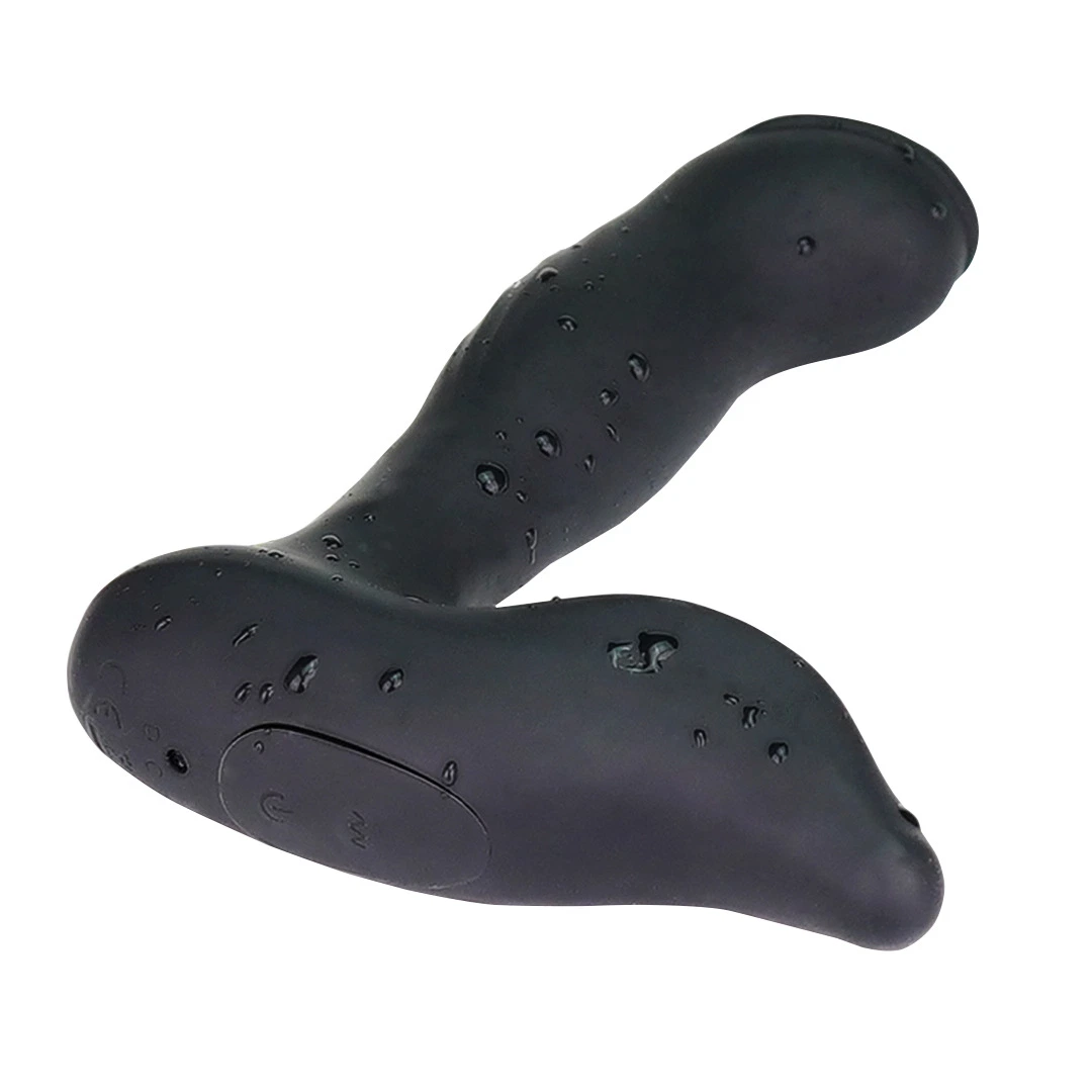 Vibrador anal con cabeza de la espiral de partículas y masaje