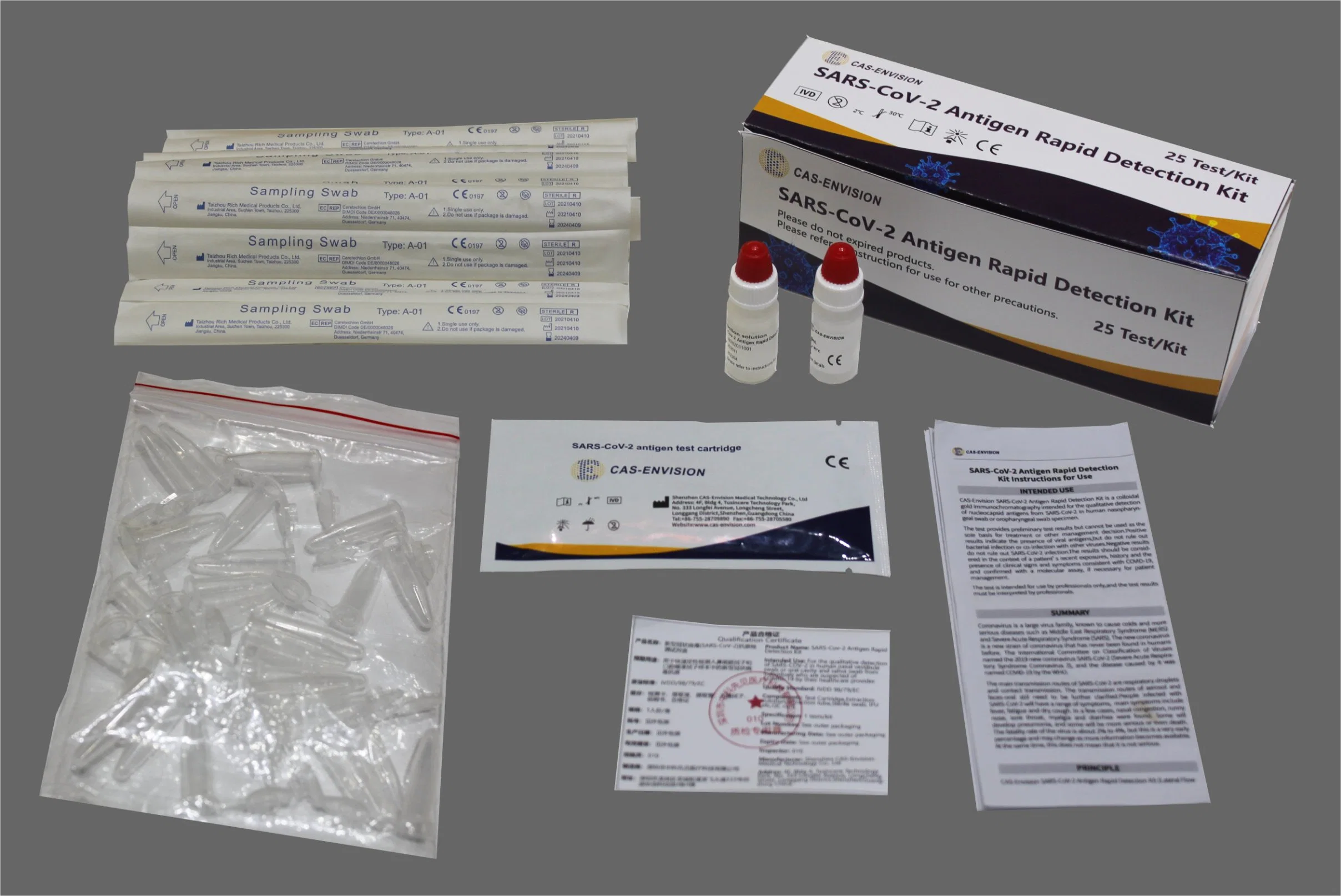 CE Bfarm Covind Antigen быстрый набор для диагностики / Проверка газа профессионального использования