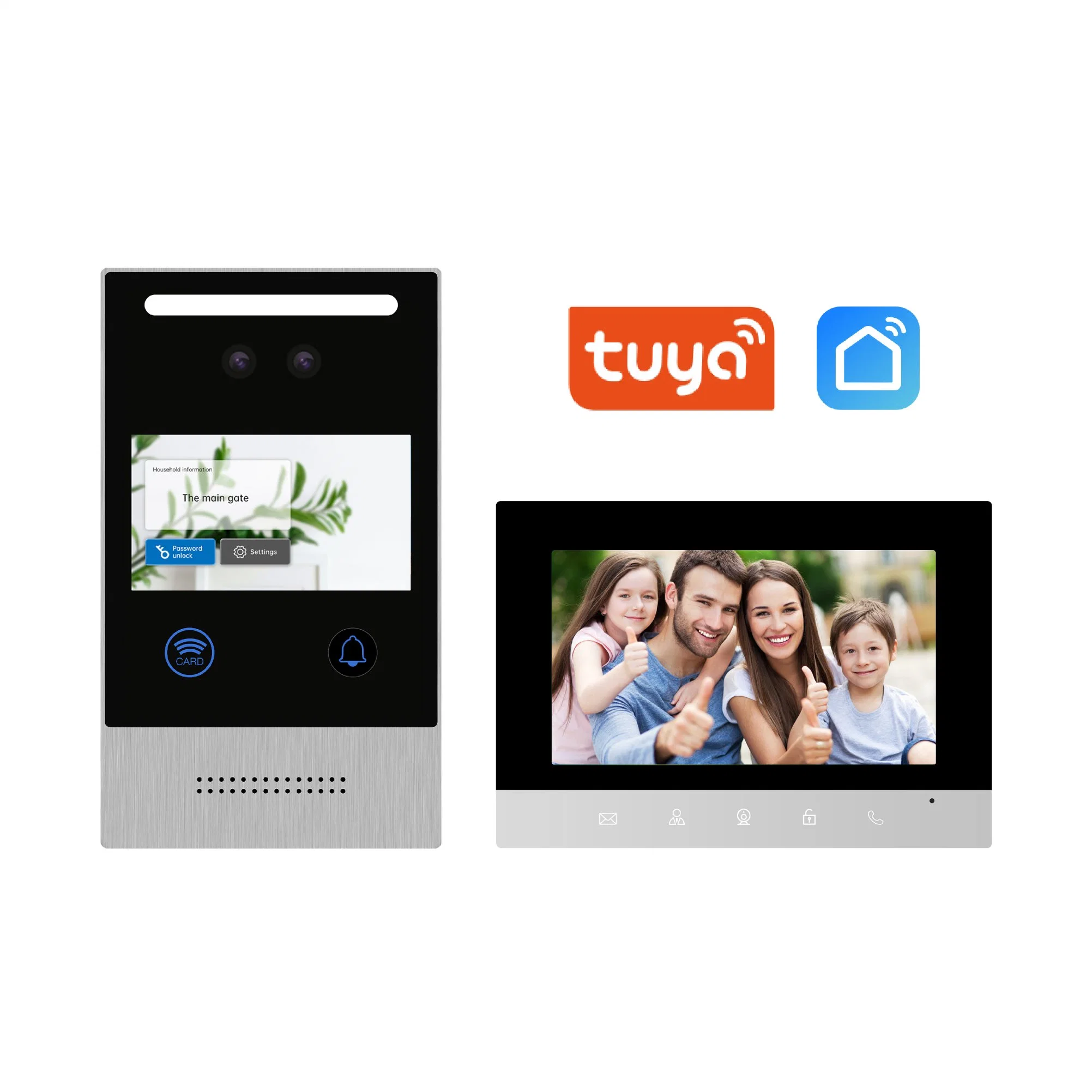 Smart Home Control pantalla táctil Intercom sistema para timbre de casa