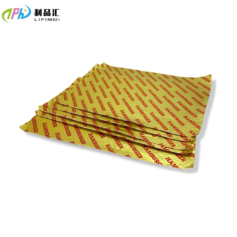 Laminated Paper Popular Kitchen Food Grade Aluminum Foil Sheet Pre Cut Paper Sheets Soft Printed Aluminium Foil for Food Packaging