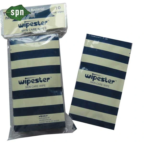 Special Nonwovens Disposable Biodegradable Soft and Comfortable Feeling Different Size Restaurant Use Single Packing Cleaning Wet Wipe