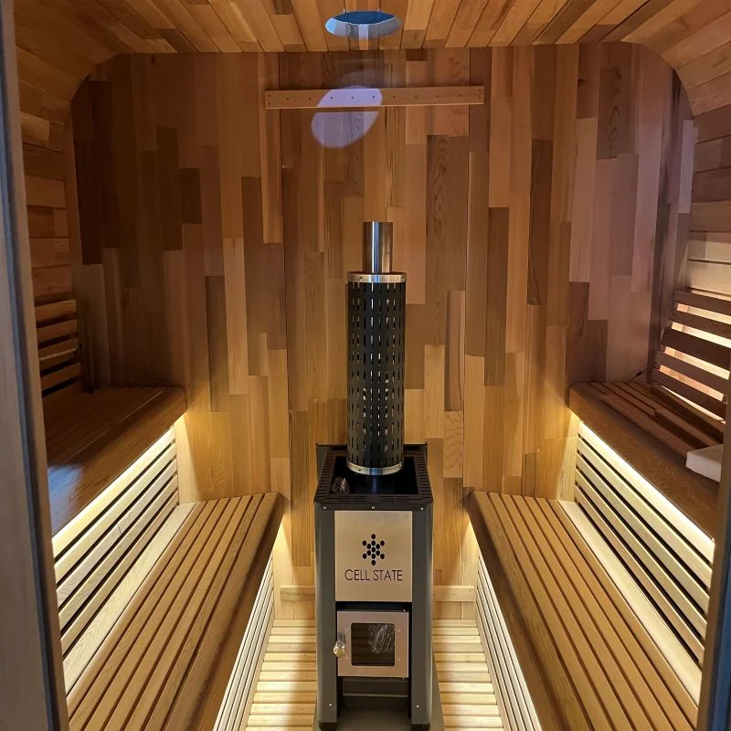 High End Custom-Made Cedar Sauna Room