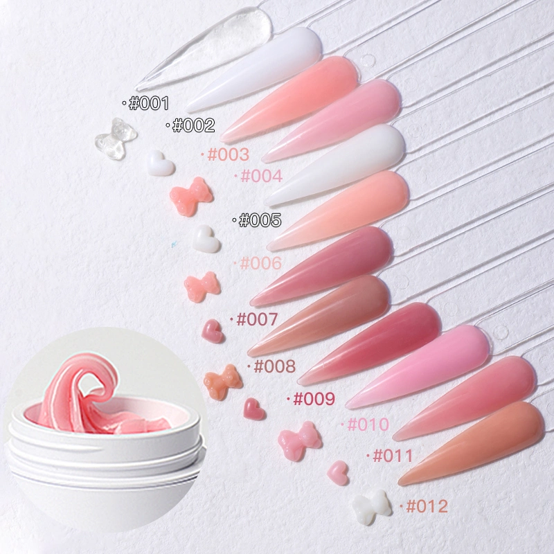 HS New Design Multifunction 4 Colors Sculpture Carving Nail Gel Polish Non-Sticky Solid Extension Gel Builder