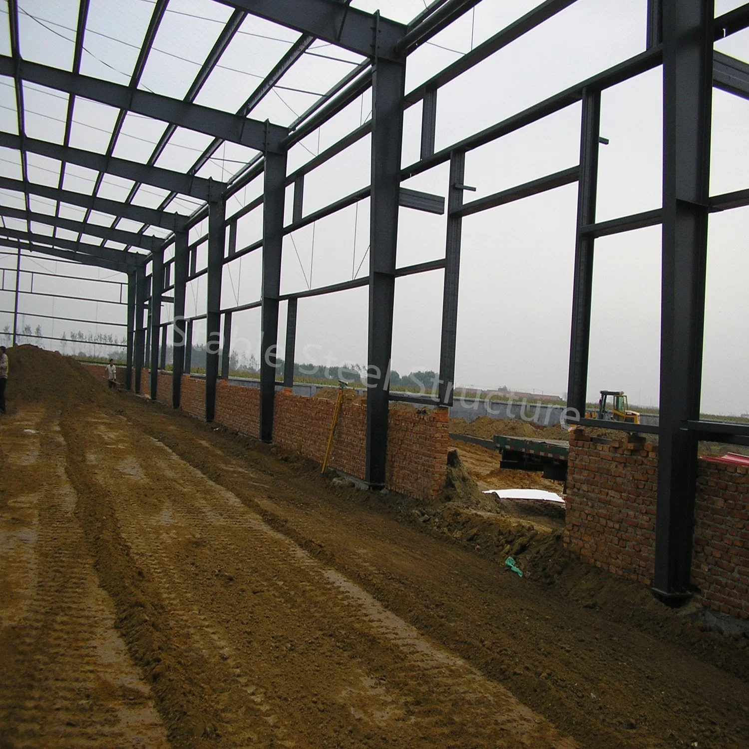 Atelier préfabriqué en acier avec structure de cadre Hangar Hall entrepôt de préfabriqué en métal Bâtiment en métal