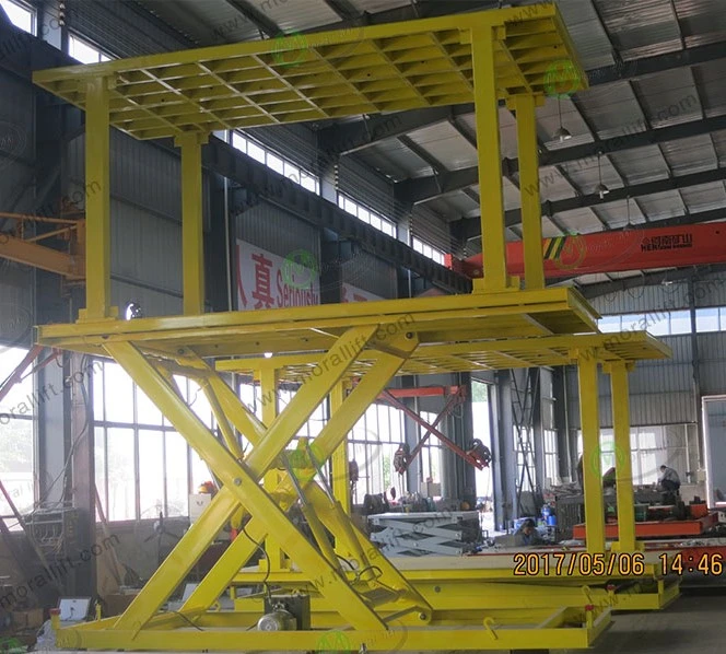 Easy Parking System Underground Scissor Car Lift with Roof