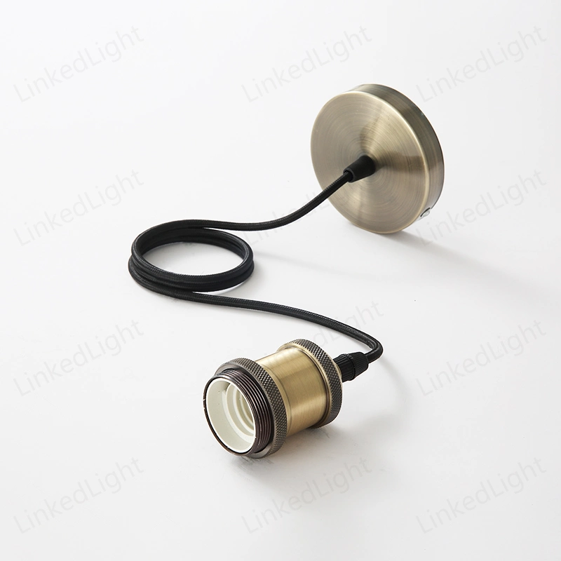 Golden Bronze E27 Metal Pendant Chandelier Lamp Supplier