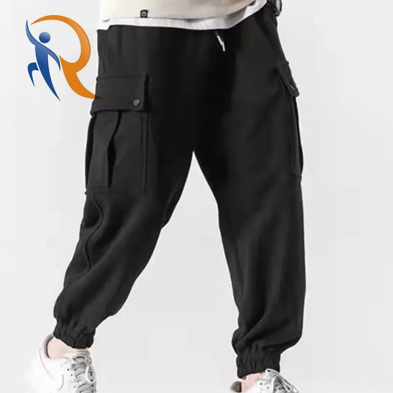 Men Sportswear Clothes Customize Colorful Mens Elastic Stacked Joggers Sweatpants Sports Pants with Side Pockets