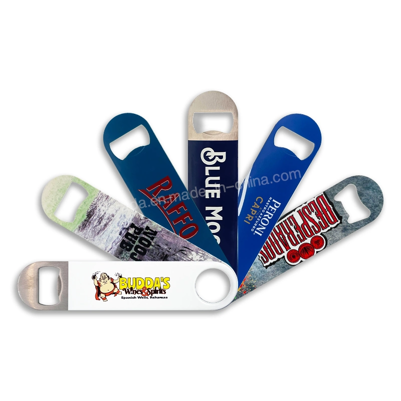 Wholesale Bahamas Metal Stainless Steel Beer Bottle Opener with Customized Logo PVC Cover
