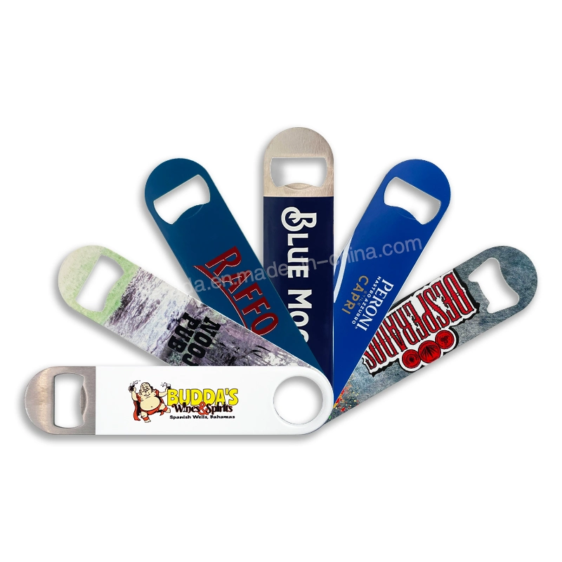 Wholesale/Supplier Bahamas Metal Stainless Steel Beer Bottle Opener with Customized Logo PVC Cover