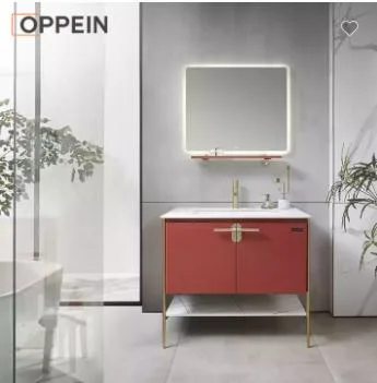 Diseño moderno tocador cuarto de baño de acero inoxidable