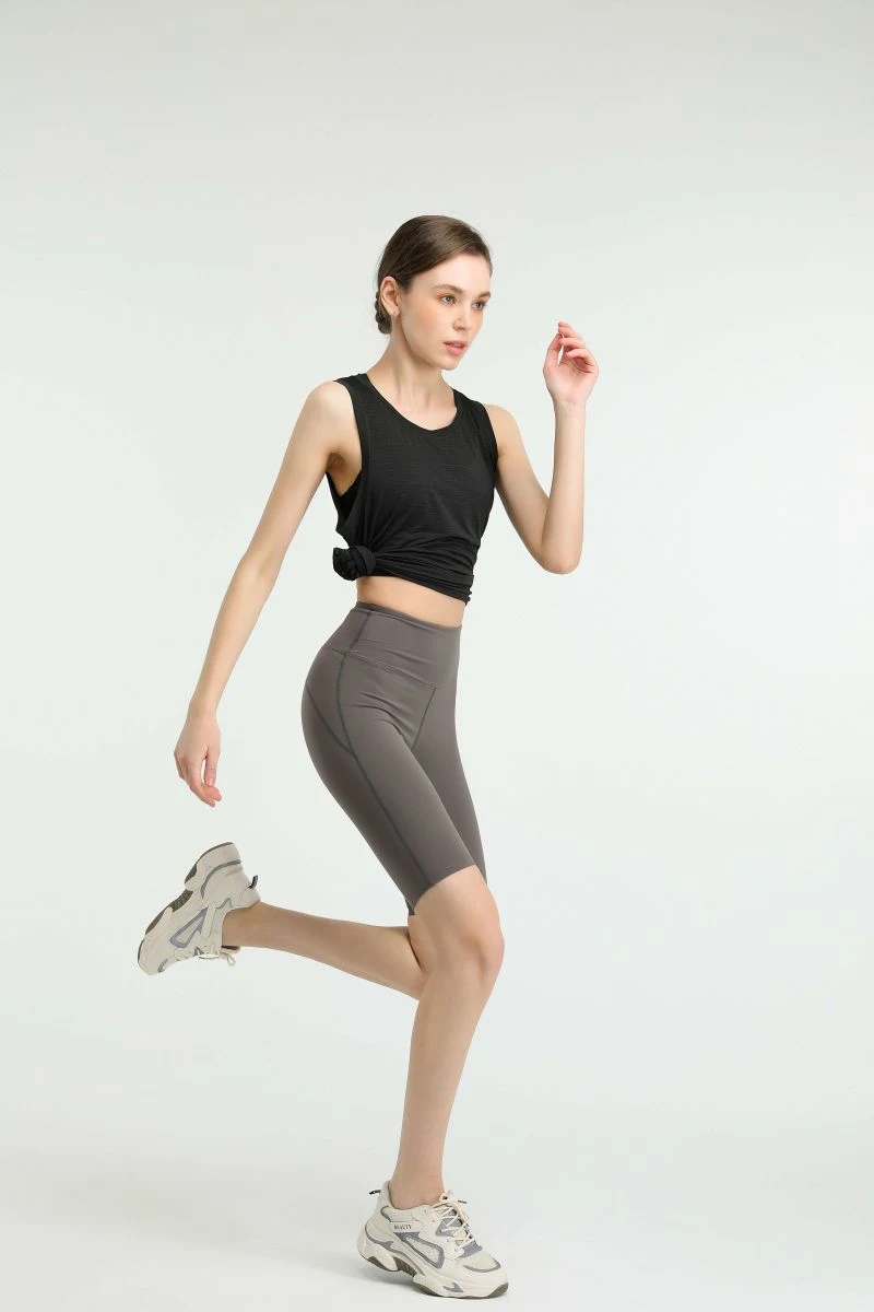 Pantalon de sport d'entraînement Ensemble de cycliste pour femmes Short de yoga sans couture moulant