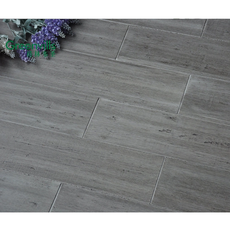 Grey Stained Strand Woven Solid Flooring Cheap Prices Bamboo Flooring