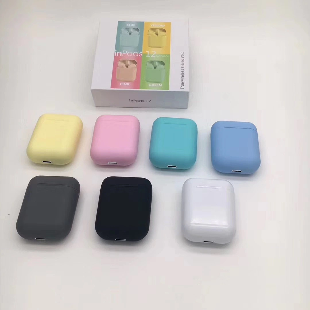 Inpods12 TWS Commande tactile Mini 1 : 1 écouteurs sans fil Bluetooth de l'air 5.0 Pods casque pour téléphone intelligent Ios Xiaomi Huawei oppo Vivo