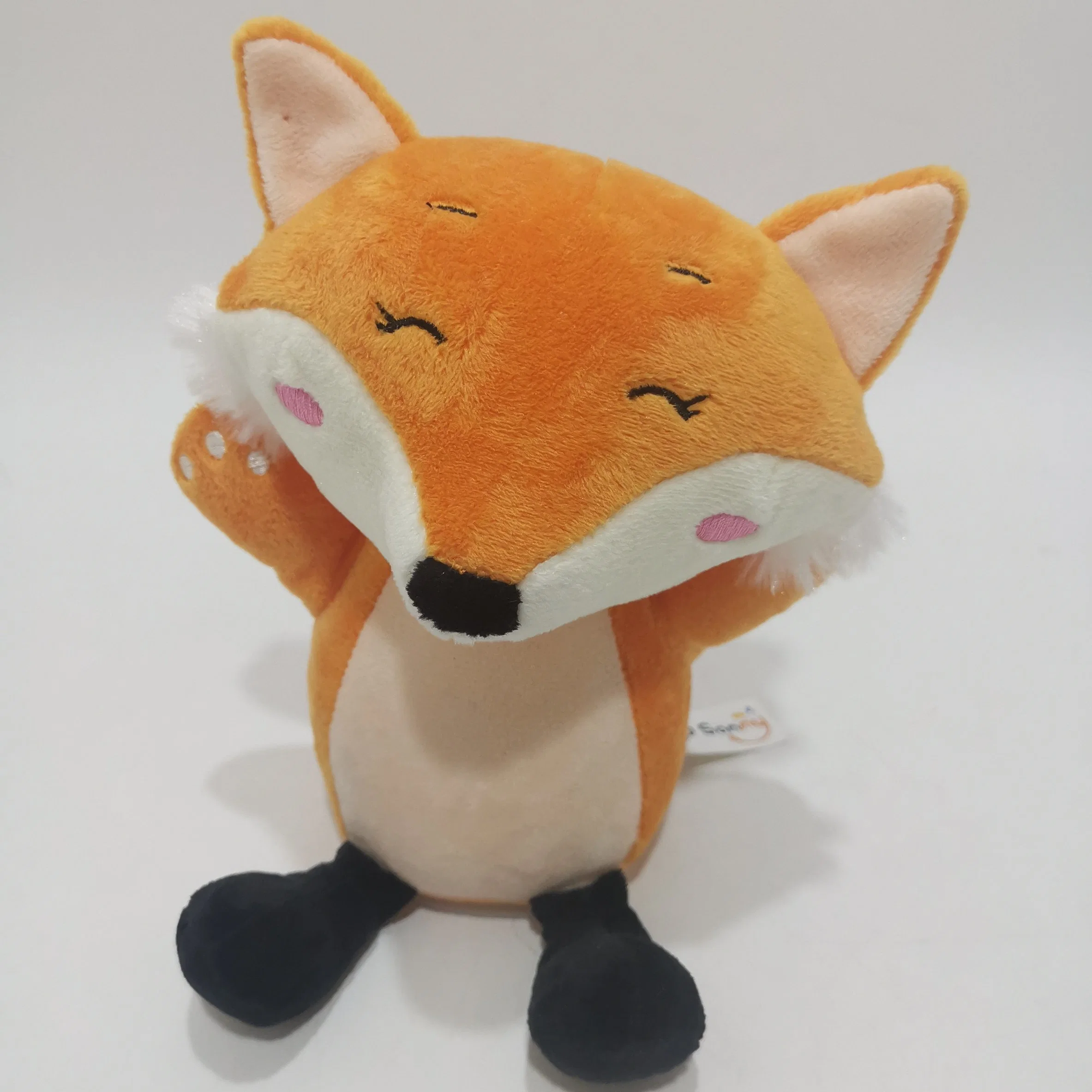 Amazon Hot Vender Artículo eléctrico Fox Regalos hablando de nuevo Plush Juguetes animados para niños Juega con otra fábrica de BSCI