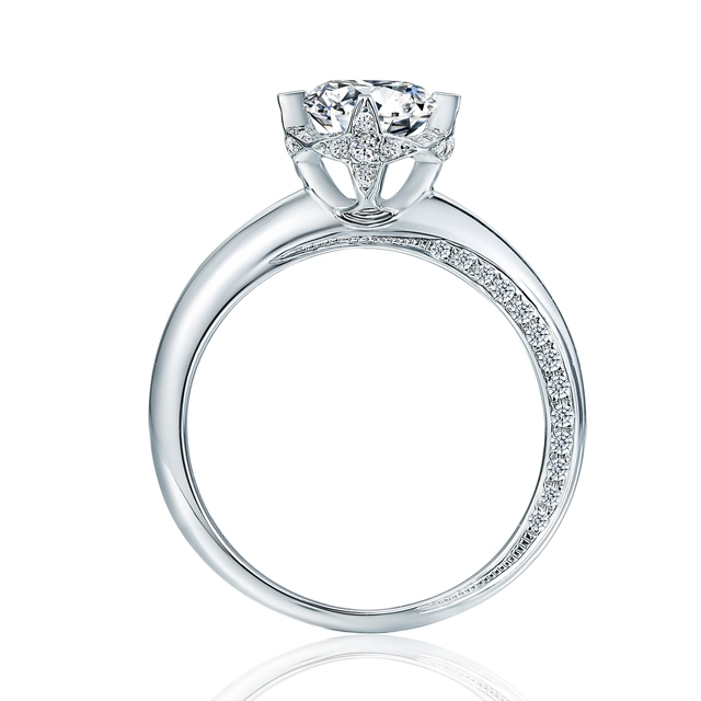 Lab Grown Diamond Igi/Gia Design Customize Rose Gold Platinum Couple Rings Fashion Accessory Diamond Ring Jewellery