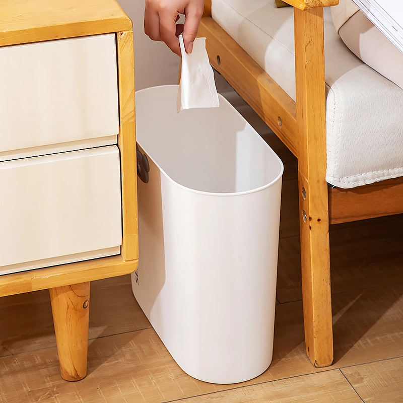 Large Capacity Fashionable Trash Bin Plastic Trash Can for Multiple Scenarios