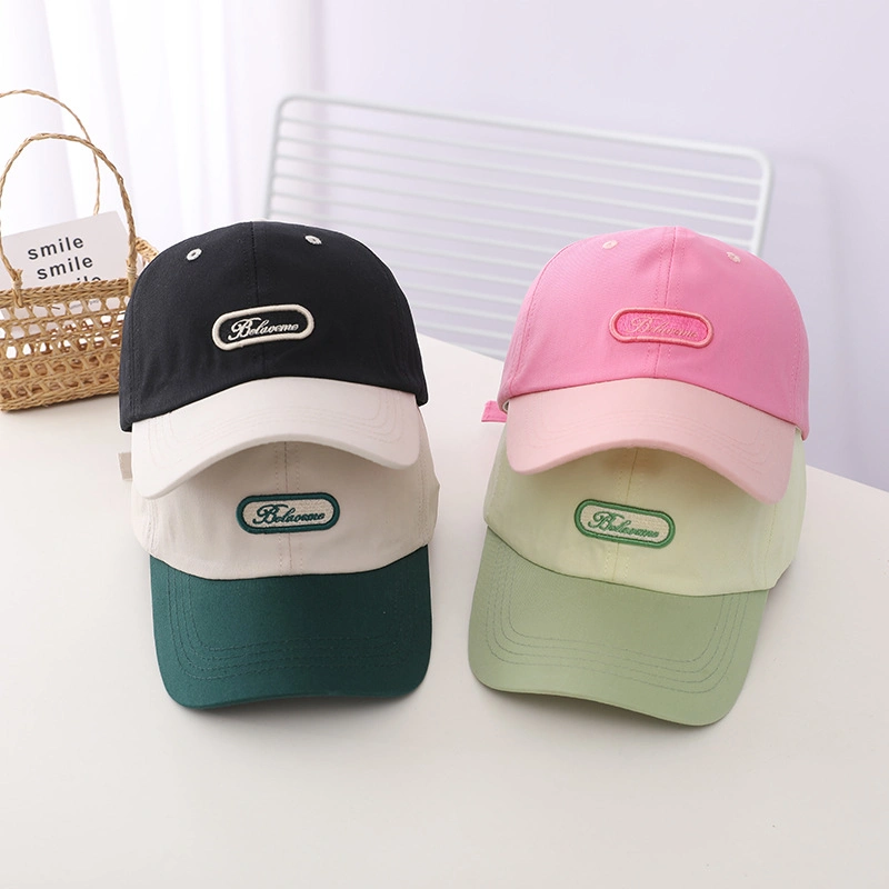 Spring Summer Kids mignon Broderie de Gros Cap Design Fashion Hat pour les enfants