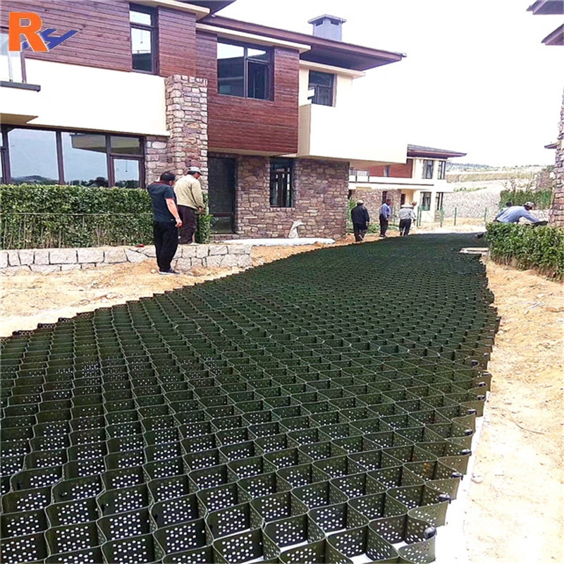 Green Color Smooth 1.2mm Geocell and Geotextile for Road Reinforcement