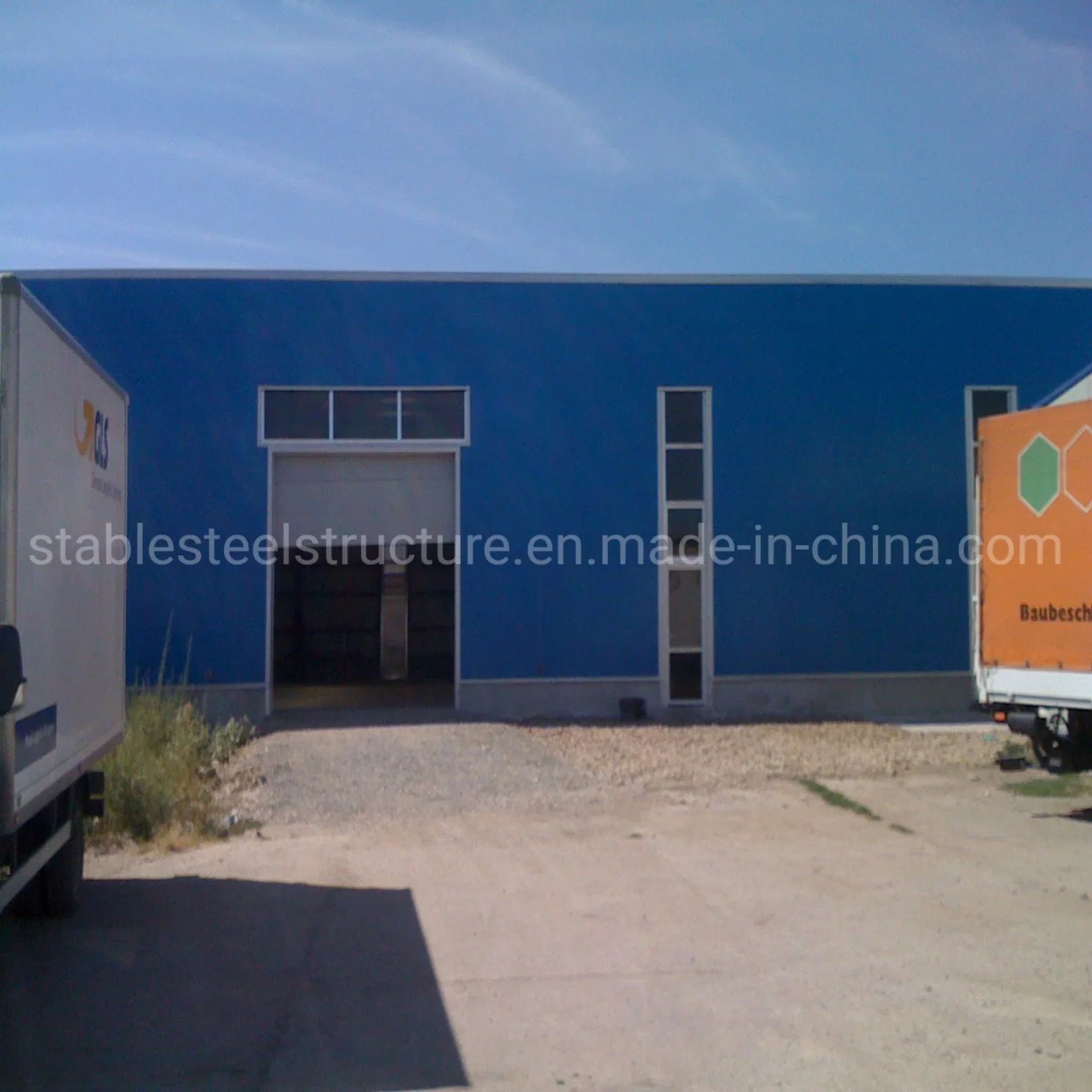 Prefabricated Construction Material Prefab Warehouse Workshop Hangar Hall Steel Structure Building