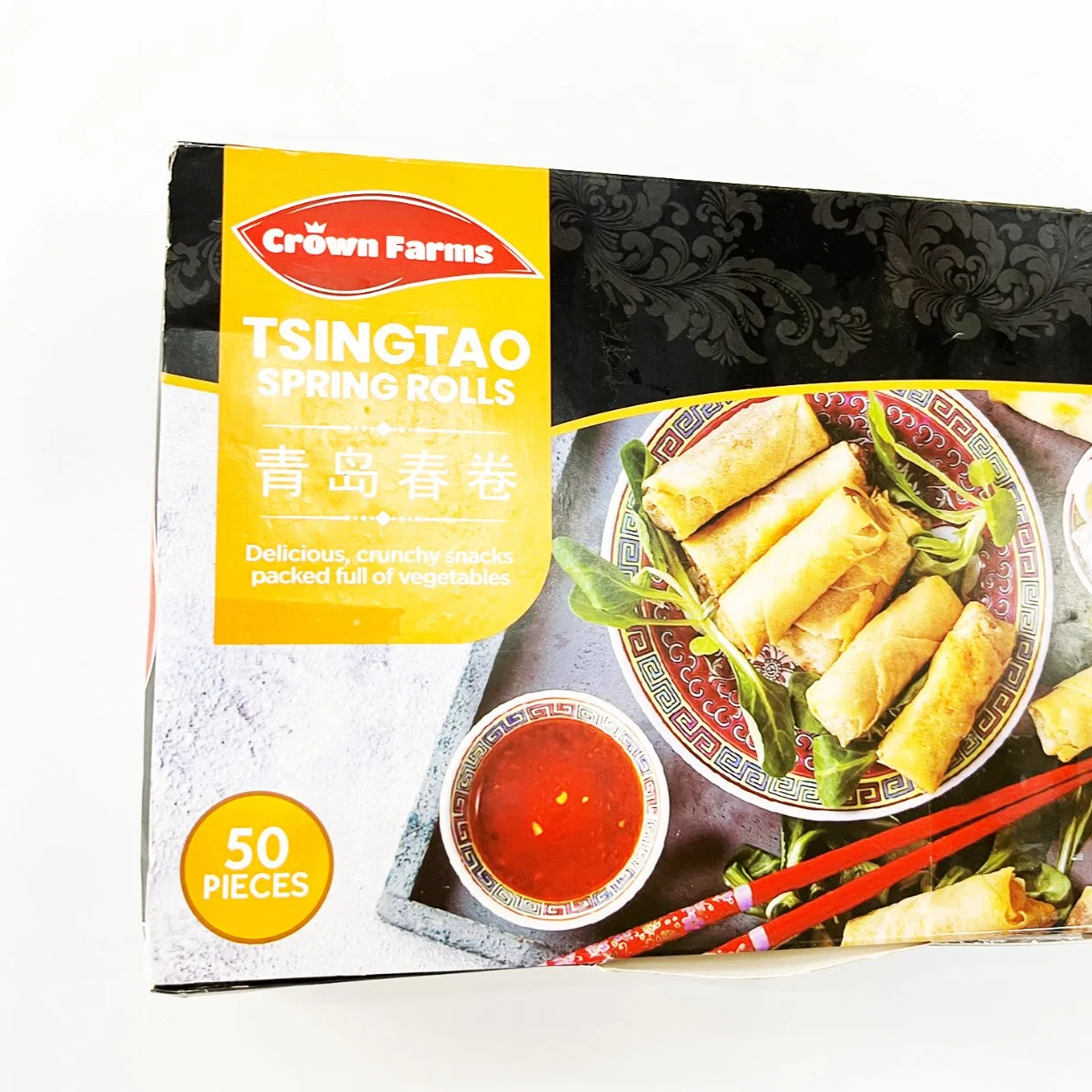 Wheatsun Brand Chinese Food Crispy Fried Frozen Vegetable Spring Rolls Wrapper Pastry