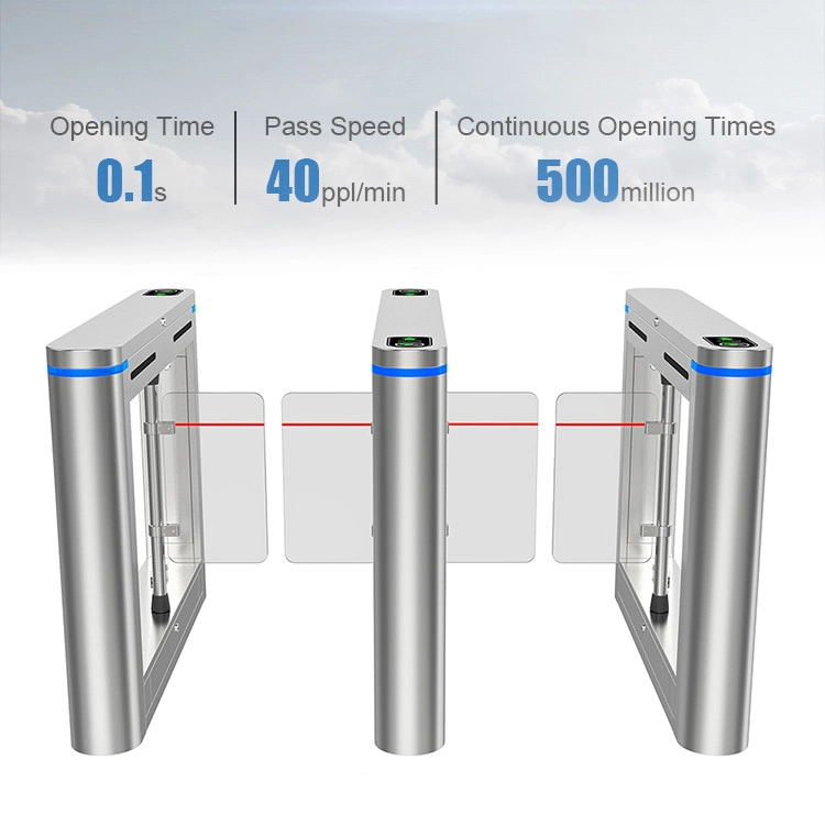 Gate Smart Card Supermarket Barrier Automatic Opening Swing Turnstile Access Control System