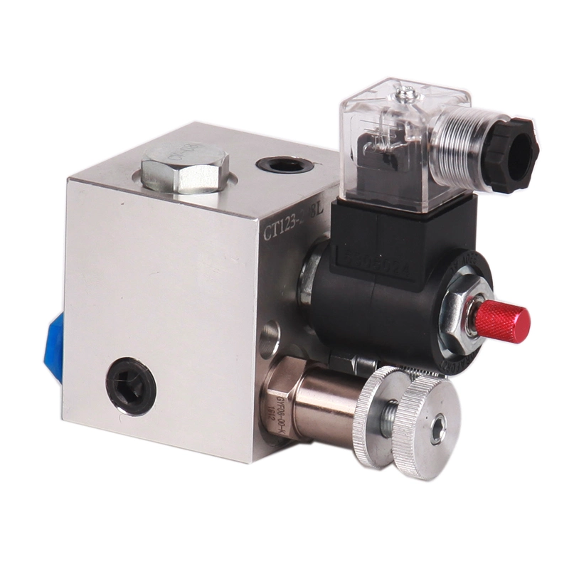 LL298 Bloco de Elevação Padrão Hidráulico de Alumínio com Válvula Solenoide Manifold Hidráulico Unidade Hidráulica Bloco de Manifold