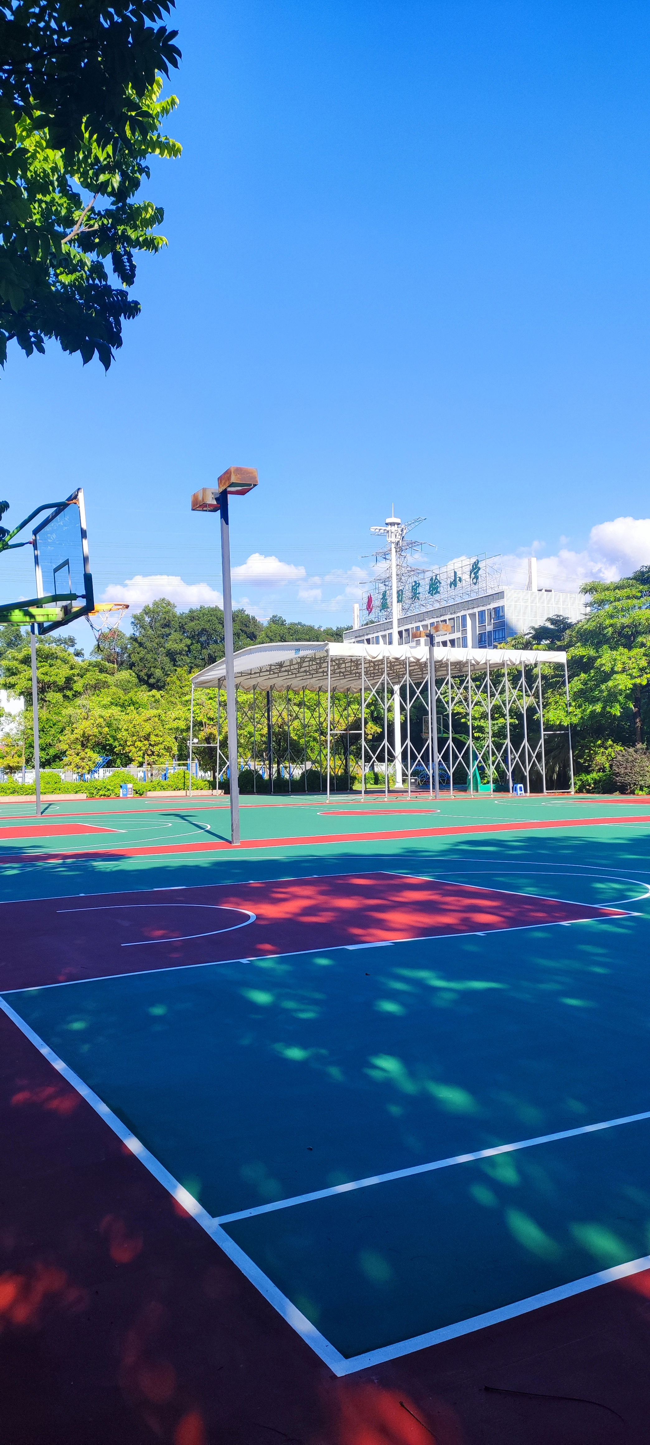 Shock Absorbing Outdoor Basketball Court Flooring