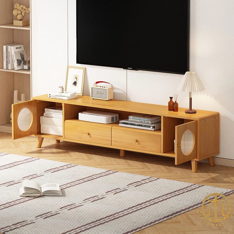Accueil modernes, simples en bois massif salon MEUBLE TV