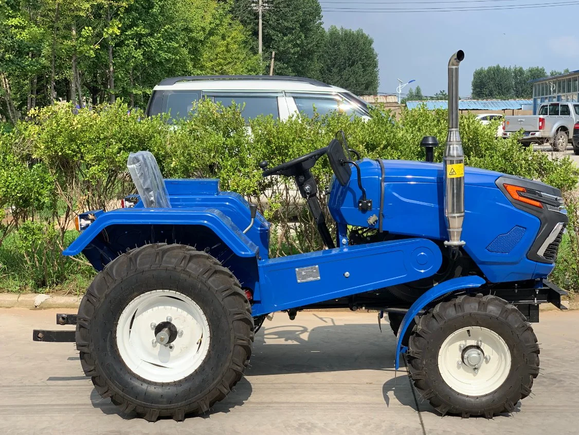 Mini 18HP 20HP 25HP 30HP à petit tracteur de ferme avec timon d'alimentation / la charrue / Chargeur frontal pour l'agriculture