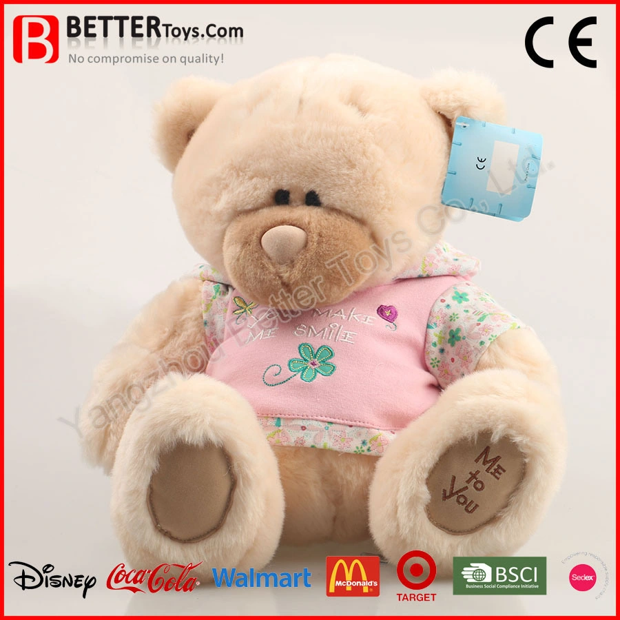 China Manufacturer Singing Stuffed Teddy Bear in Skirt Plush Toy