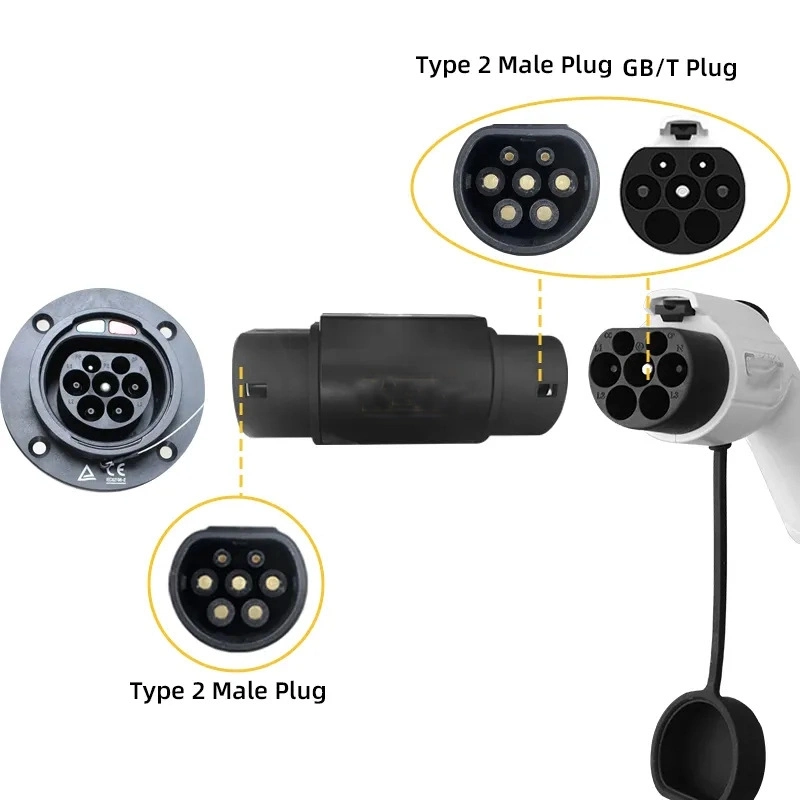 Factory Supply EV Charging Adapter GB/T to Type 2 EV Charging Connector