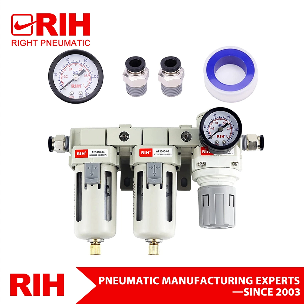 SMC Type AC Series Pneumatic Air Filter Regulator Port Size G1/8'' 1/4'' 3/8'' 1/2'' 3/4'' 1'' Pneumatic Pressure Regulator