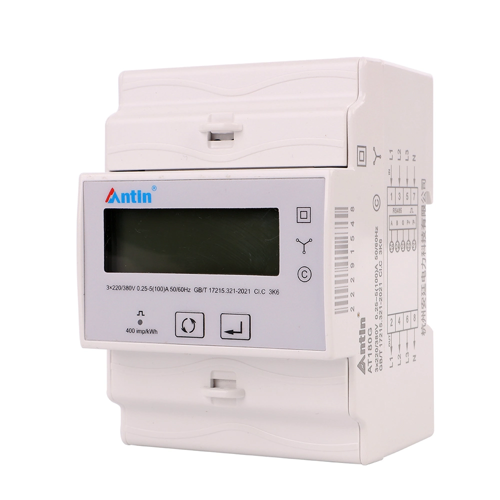 At180g DIN Rail Mounted Electrical Meter, AC Electrical Meter, DC Electrical Meter