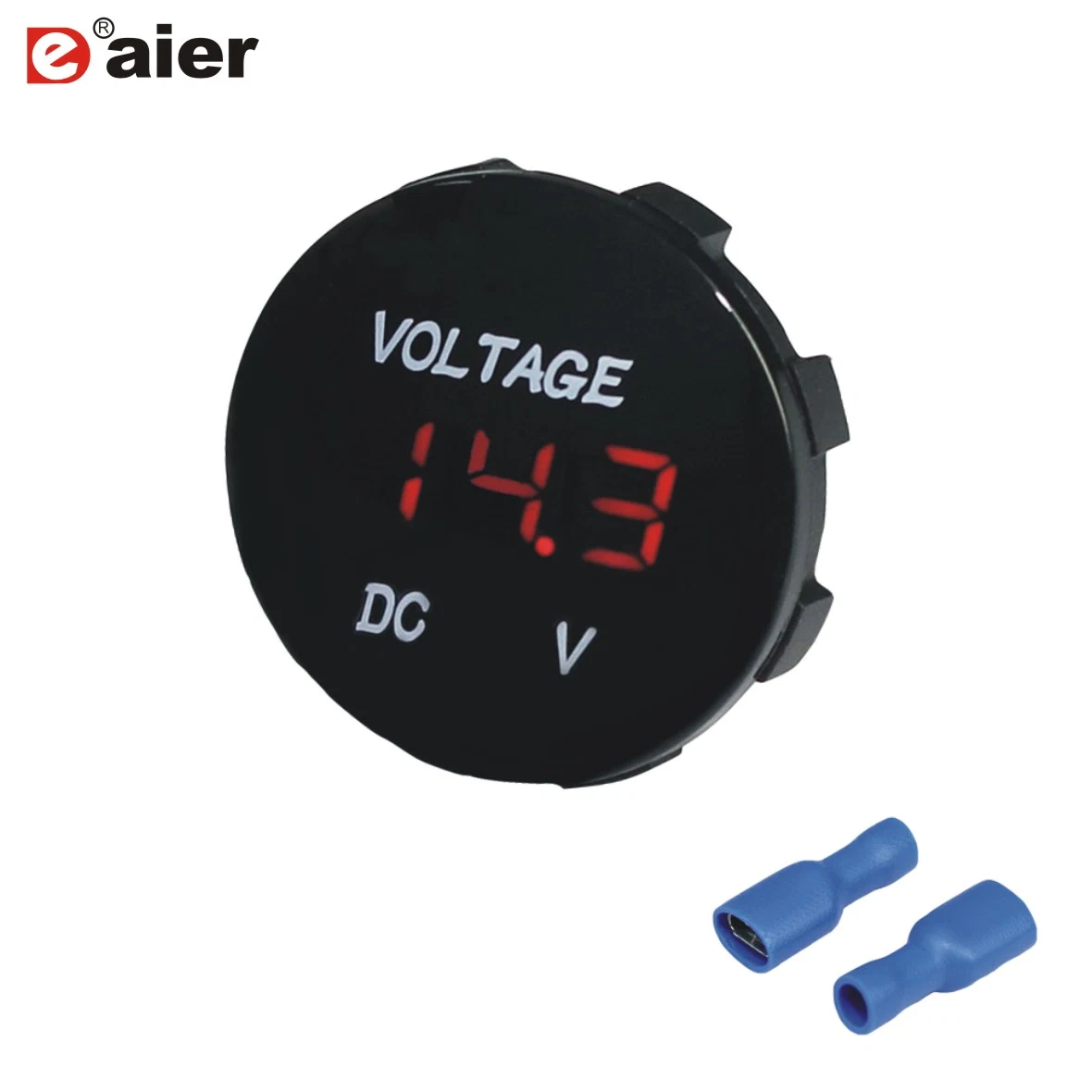 IP66 DC12V Meter LED Digital Display Waterproof Voltmeter Voltage Meter Gauge with Terminals for Car Automobiles