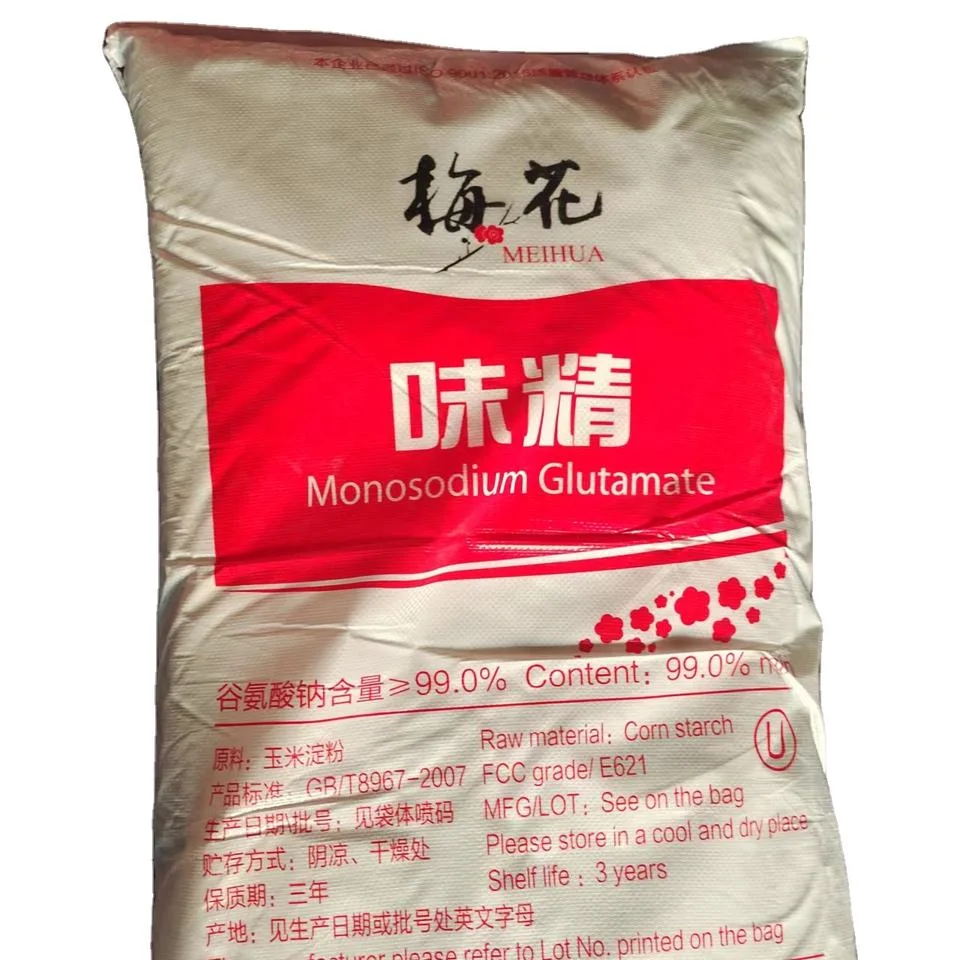 Food Grade 99% Purity 8-100 Mesh Meihua Linghua Msg Monosodium Glutamate