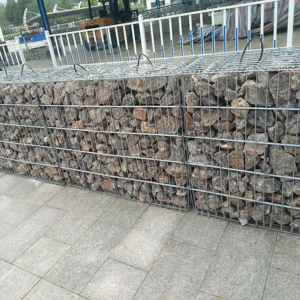 Panier en maille de fils de Gabion galvanisé lourd Dimensions paroi de Gabion recouverte Cage de pierre en maille de fils de gabion