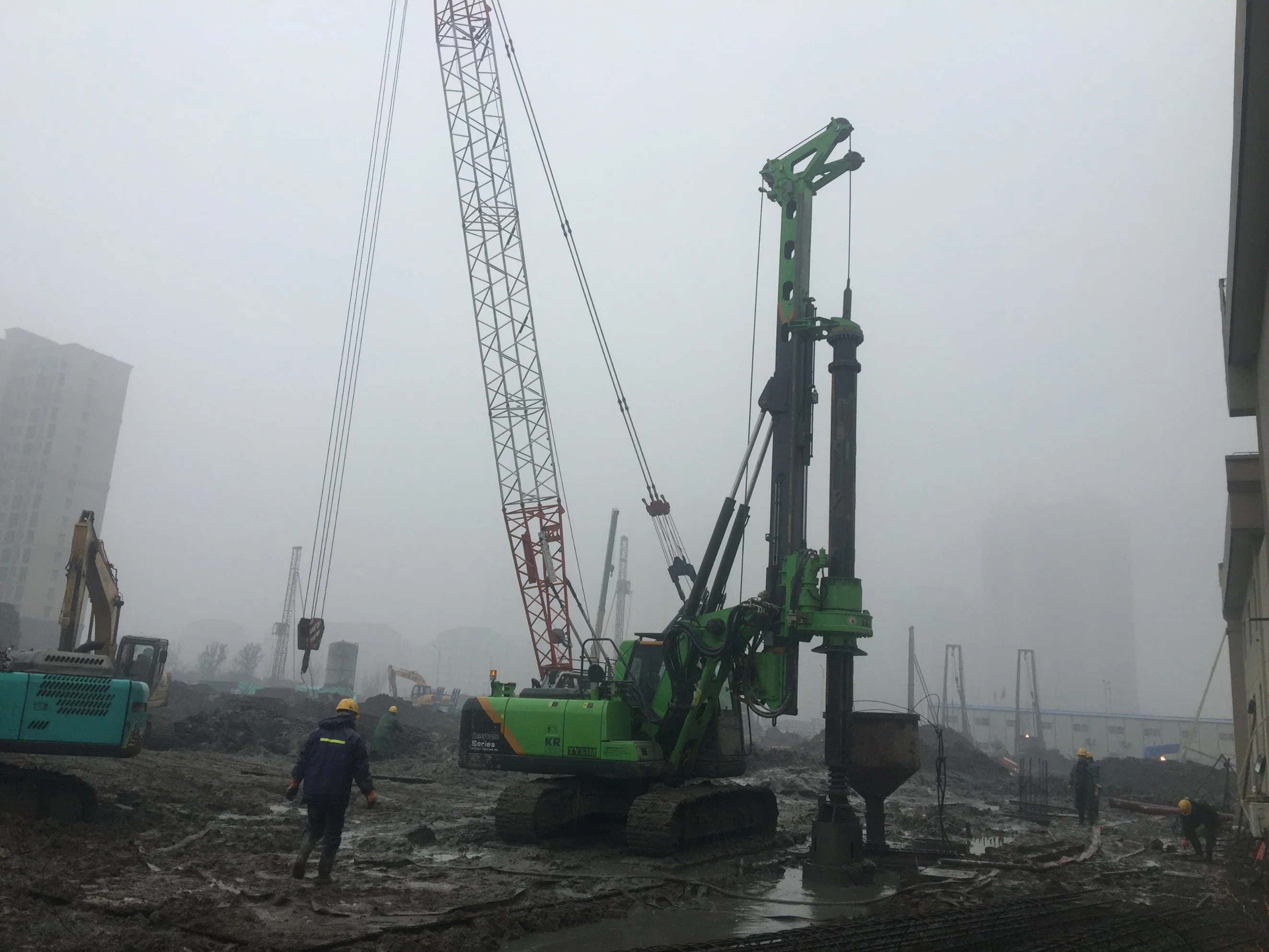 Tysim Kr60 Piling Machine Gebrauchte Bohrlochbohrmaschine Kleine Gebohrt Rammaufriß