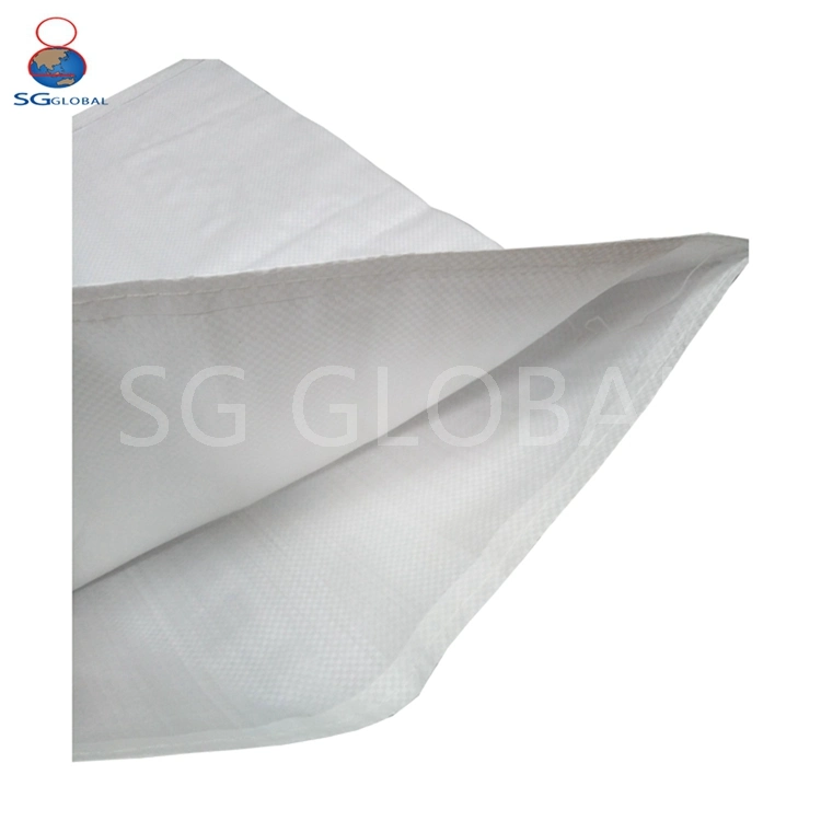 Fábrica de China Wholesale Personalizar 25kg 50kg de rafia tejida de polipropileno blanco sacos